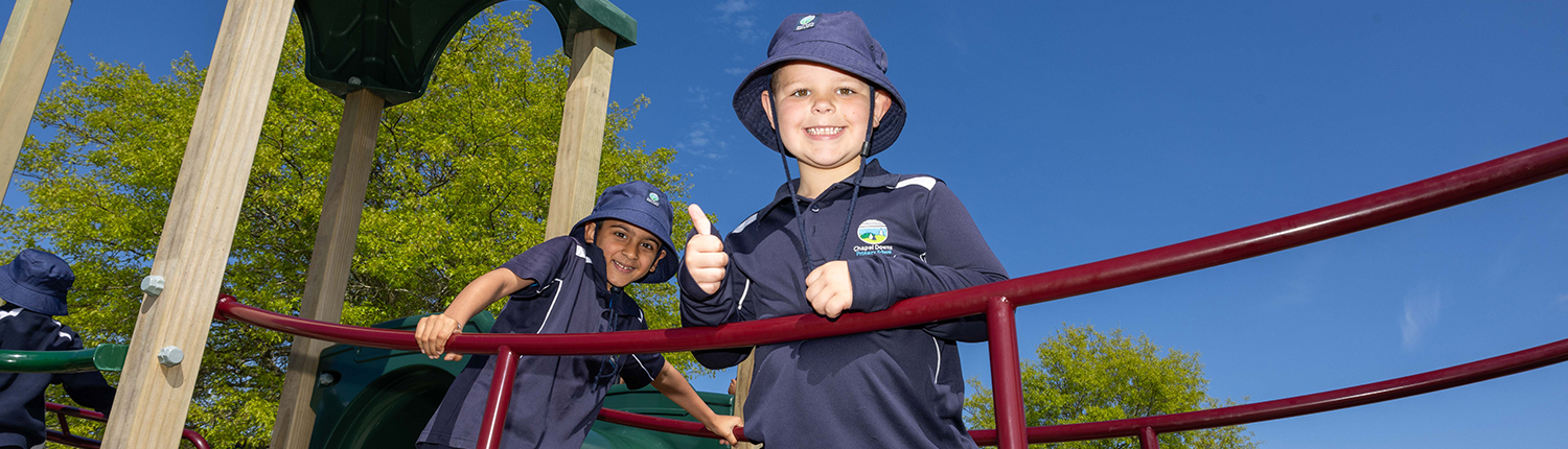 Student Smiling on Playground Student Smiling on Playground