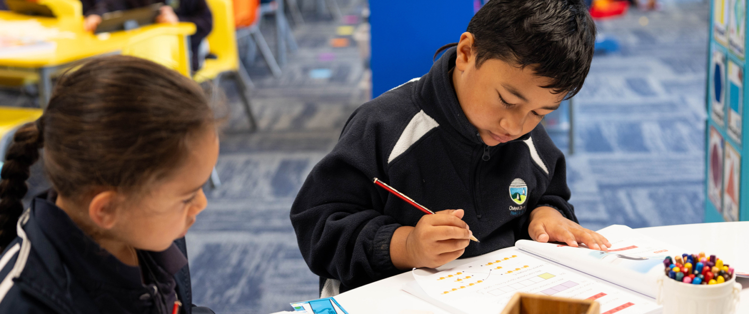 Students reading and writing