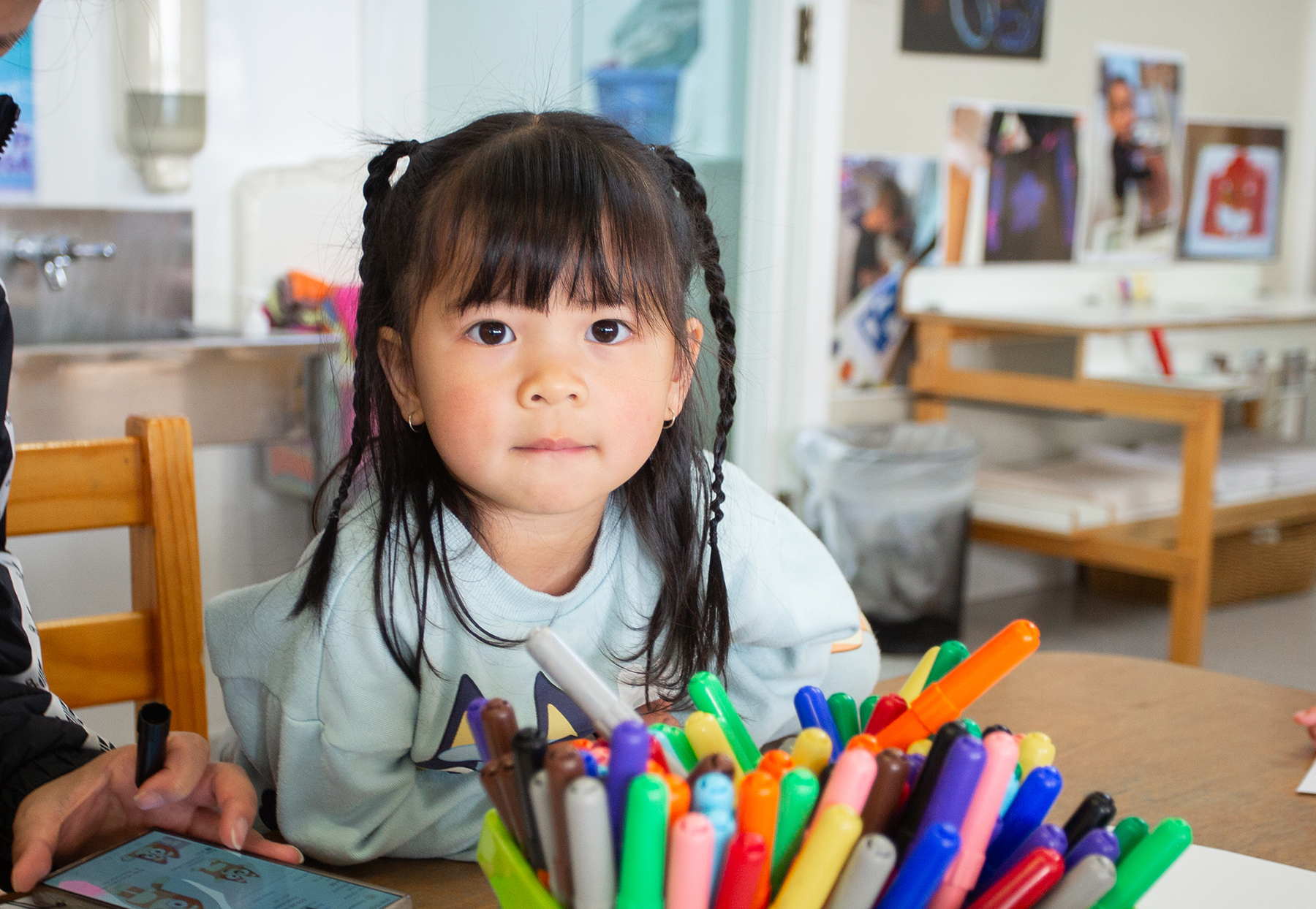 Pre-School Little Girl Learning our guiding values
