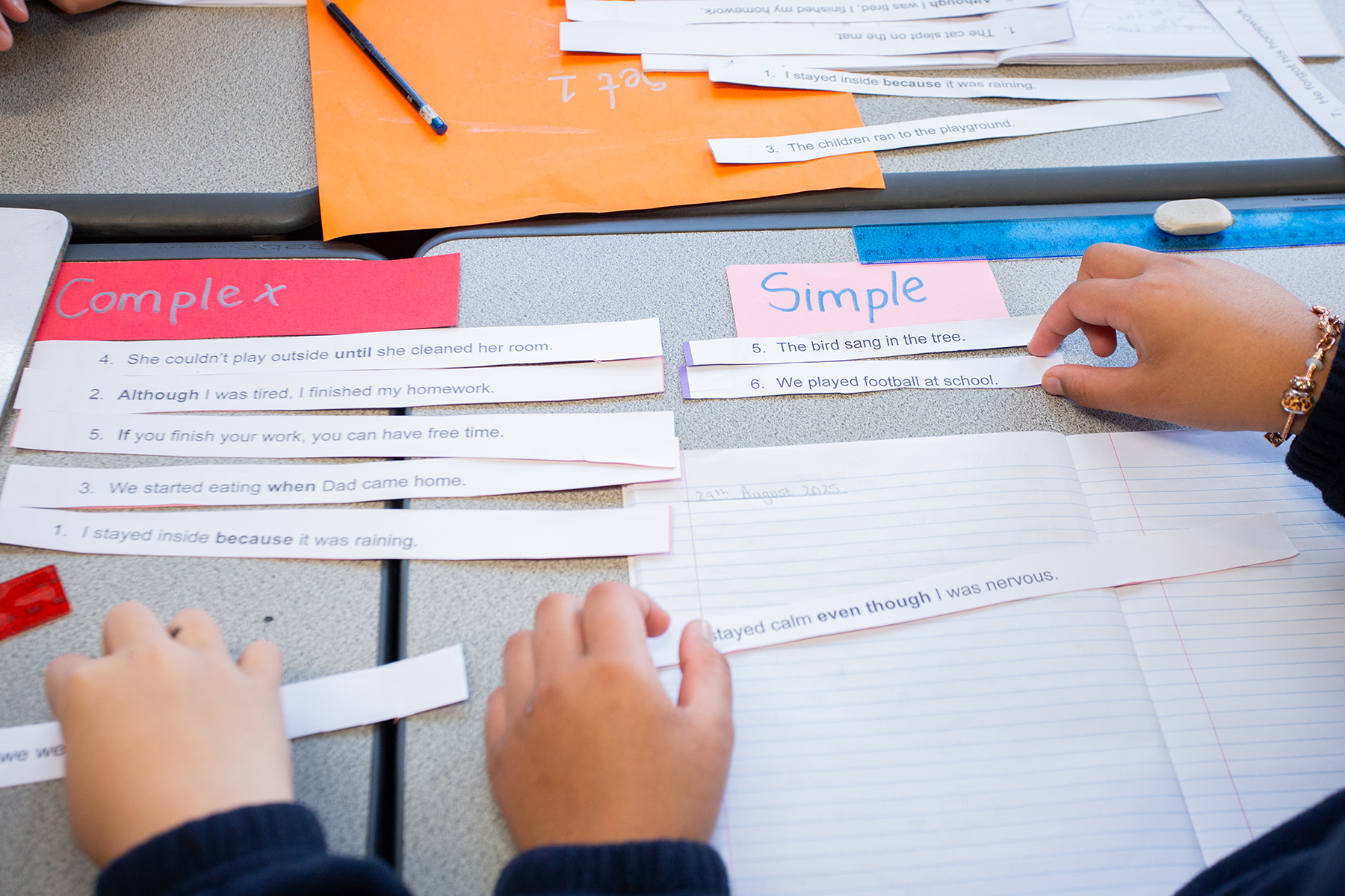 Learning English Sentences Student Centred Learning